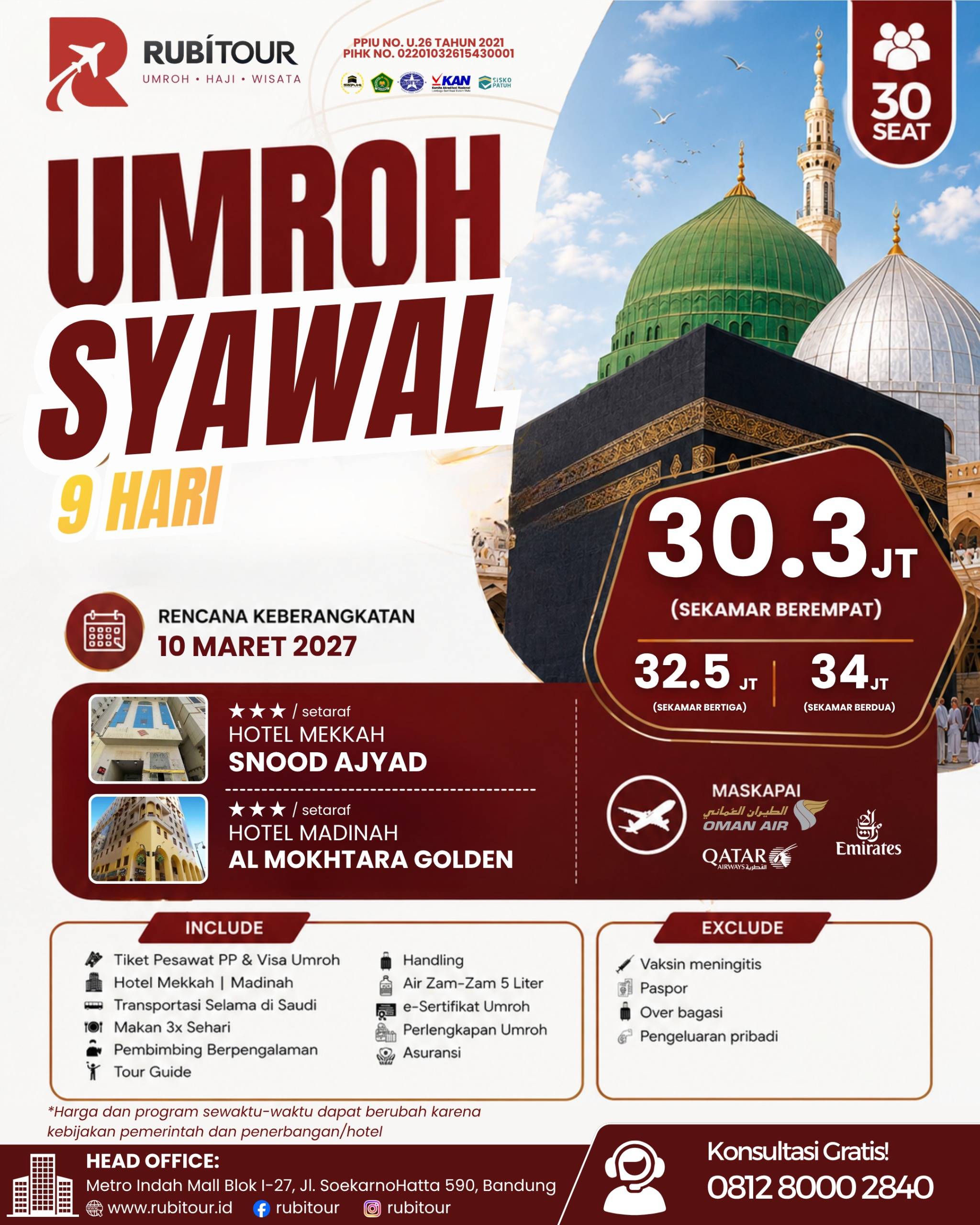 UMROH SYAWAL MARET 2027